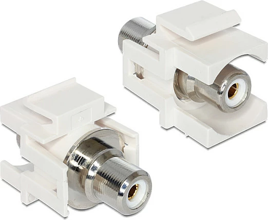 Modul Keystone DeLOCK 86307, RCA femër-në-femër, i bardhë