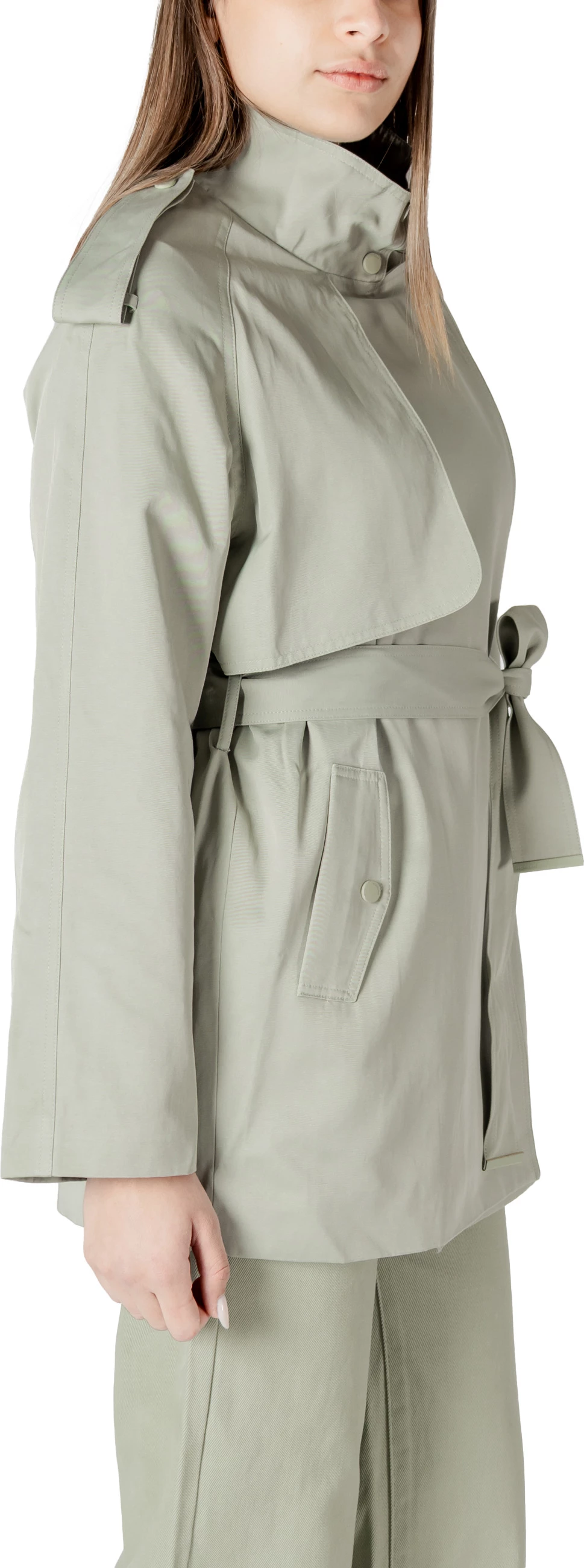 Trenchcoat për femra Morgan De Toi 251-GLINE, e gjelbër [Madhësia: 40]