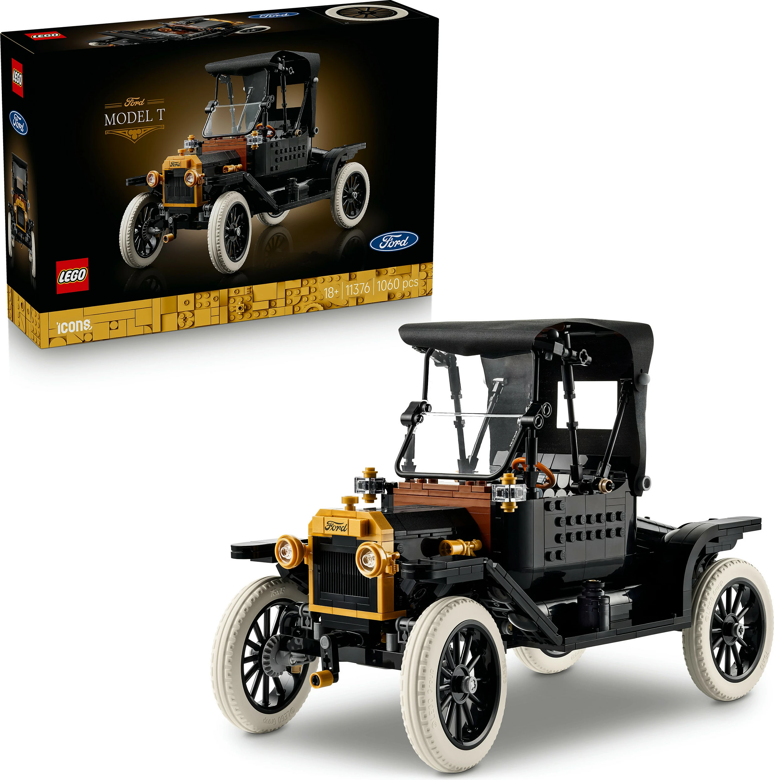 Set ndërtimi LEGO Icons Ford Model T 11376, 1060 copë, multicolor
