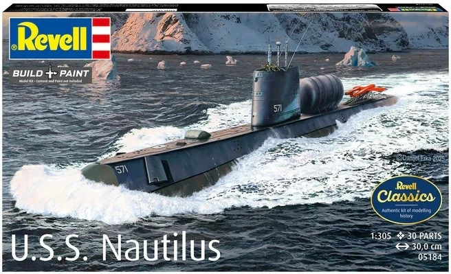 Model plastik Revell U.S.S. Nautilus 1/305, 30 cm, për djem