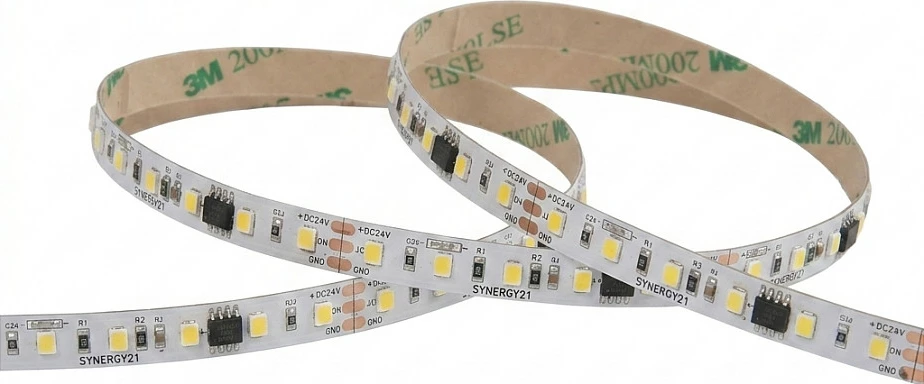 Shirit LED fleksibil Synergy21 2835, 96 LED, DC24V, WS2811, IP20, Neutral White