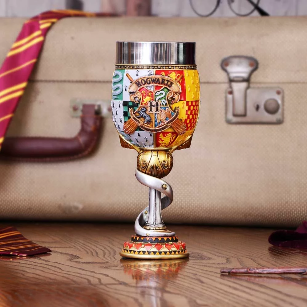 Kelih koleksionues Nemesis Now Harry Potter Golden Snitch, resinë me insert çelik inox, i pikturuar me dorë, i artë