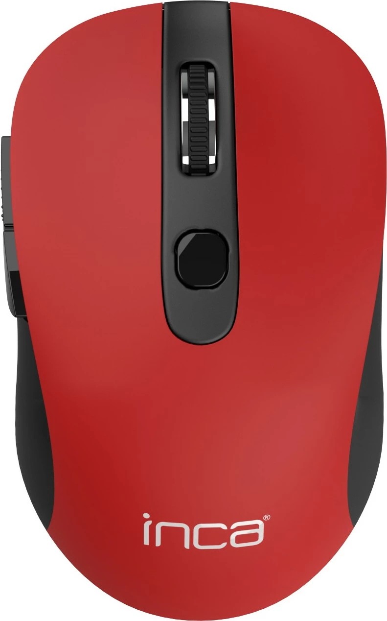 Maus wireless INCA IWM-233RK 1600 DPI, 6 taste, e kuqe