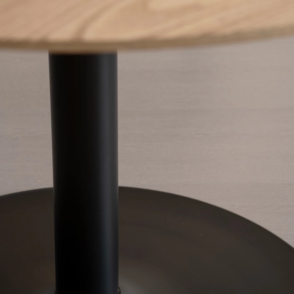 Tavolinë Metro, ngjyrë lisi e zezë, 120x120x75cm