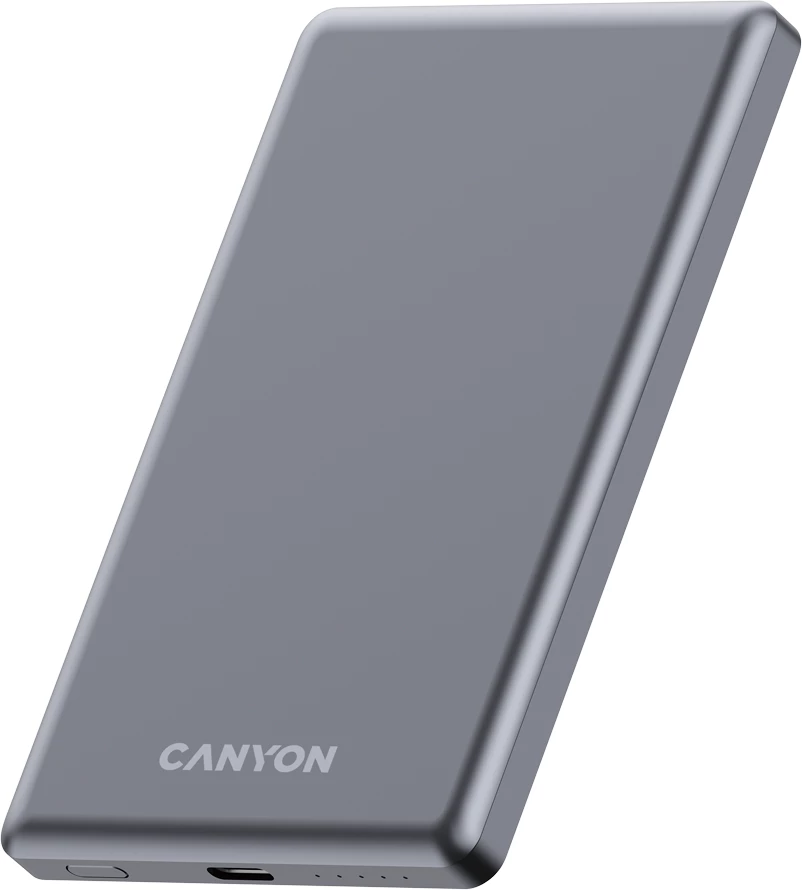 Power bank CANYON OnPower 505 5000 mAh PD 20W magnetik (MagSafe), Dark Grey