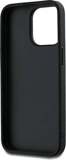 Mbështjellës DKNY Wrist Strap Stock Logo për iPhone 15 Pro Max, i zi