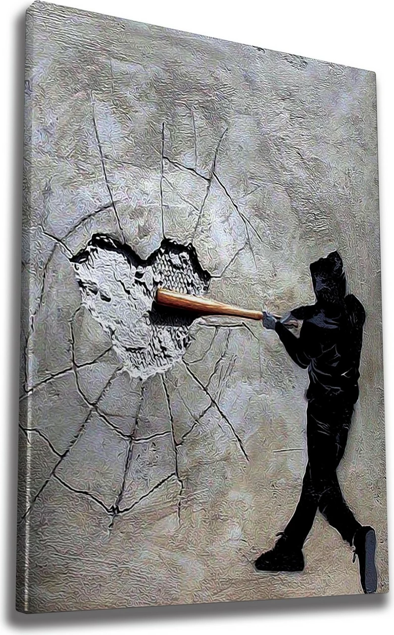 Pikturë dekorative në kanavacë, Banksy, shumëngjyrëshe, WY45, 50x70cm