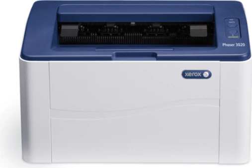 printer lazer Xerox Phaser 3020i A4, bardh-e-zi, Wi‑Fi, USB 2.0, bardhë me blu të errët