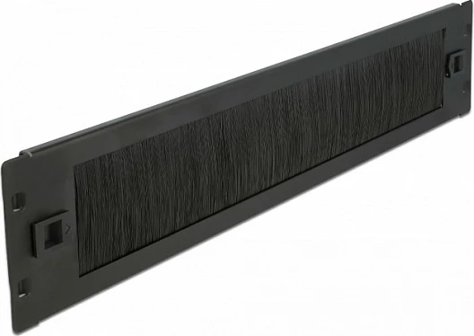 Panel furçe menaxhim kabllosh DeLOCK 19" 2U, montim pa vegla, i zi