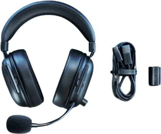 Kufje gaming me mikrofon, Razer BlackShark V2 HyperSpeed (RZ04-04960100-R3M1), wireless 2.4 GHz & Bluetooth 5.2, USB-C, THX Spatial, e zezë