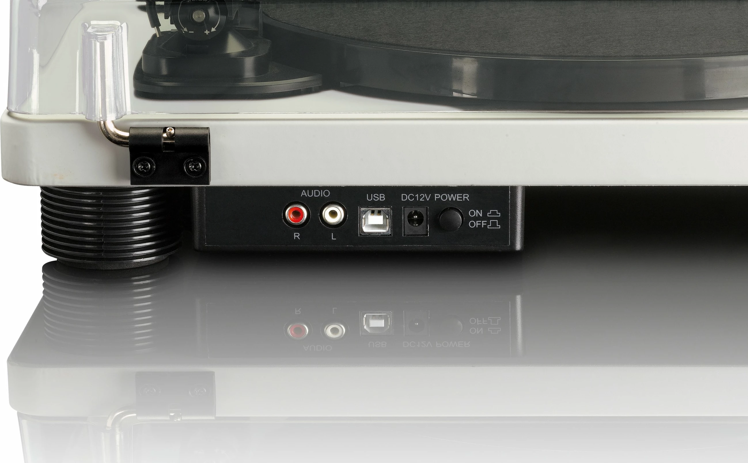 Gramafon Lenco LS-50, 2 altoparlantë, USB, gri