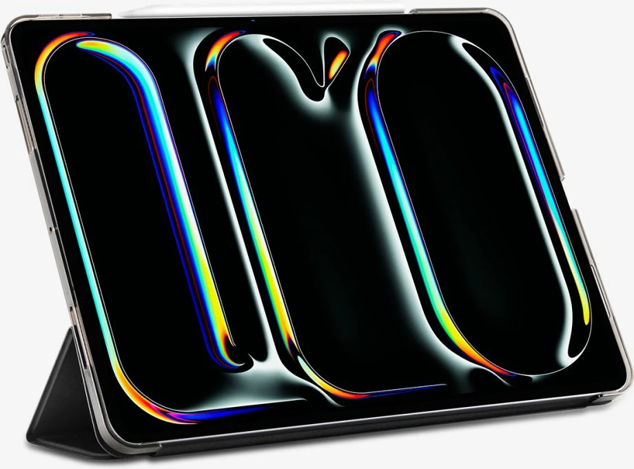 Mbështjellës tablet, Spigen Smart Fold për iPad Pro 13" (2024) A2925/A2926/A3007, kapak tri-fish me sleep/wake, i zi