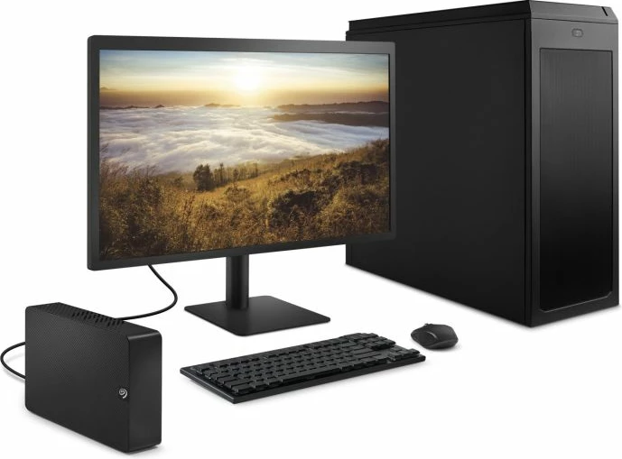 Hard disk eksterne Seagate Expansion Desktop STKP16000400, 16TB, 3.5\", USB 3.0, set me kabllo USB dhe adaptor rryme, e zezë