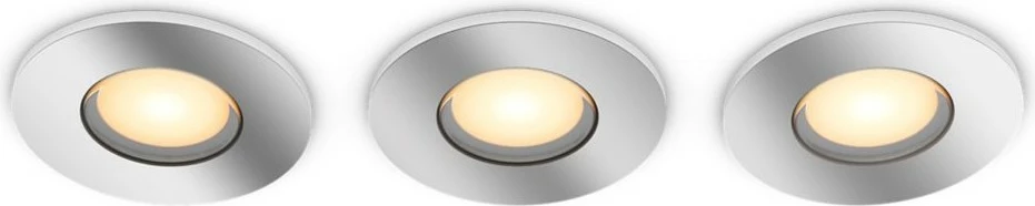 Spote ndriçimi smart Philips Hue Adore, 3x350lm, GU10, krom