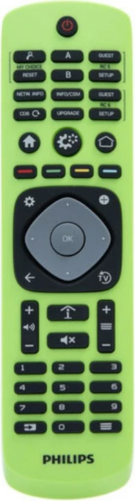 Telekomandë Philips 22AV9574A/12, TP VISION, për hotel, ngjyrë e zezë/jeshile