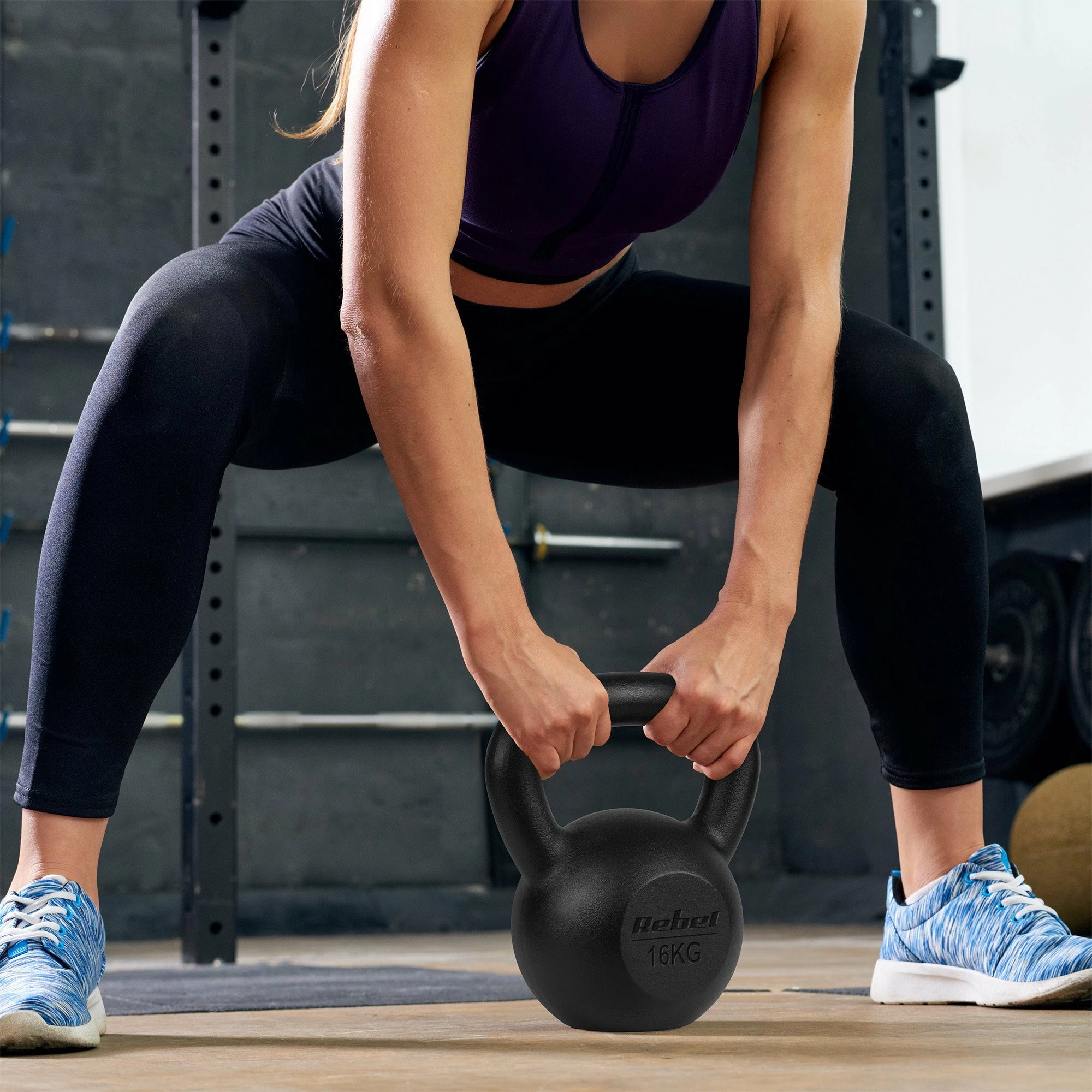 Kettlebell Rebel Active RBA-2323-30 30 kg gize, e zezë, 1 copë
