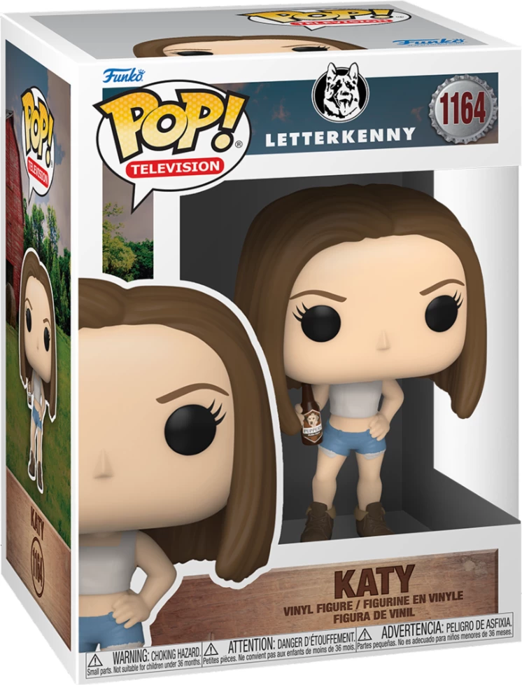 Figurë koleksionuese Funko POP! Television Letterkenny Katy w/ Puppers & Beer Nr. 1164, 1 copë