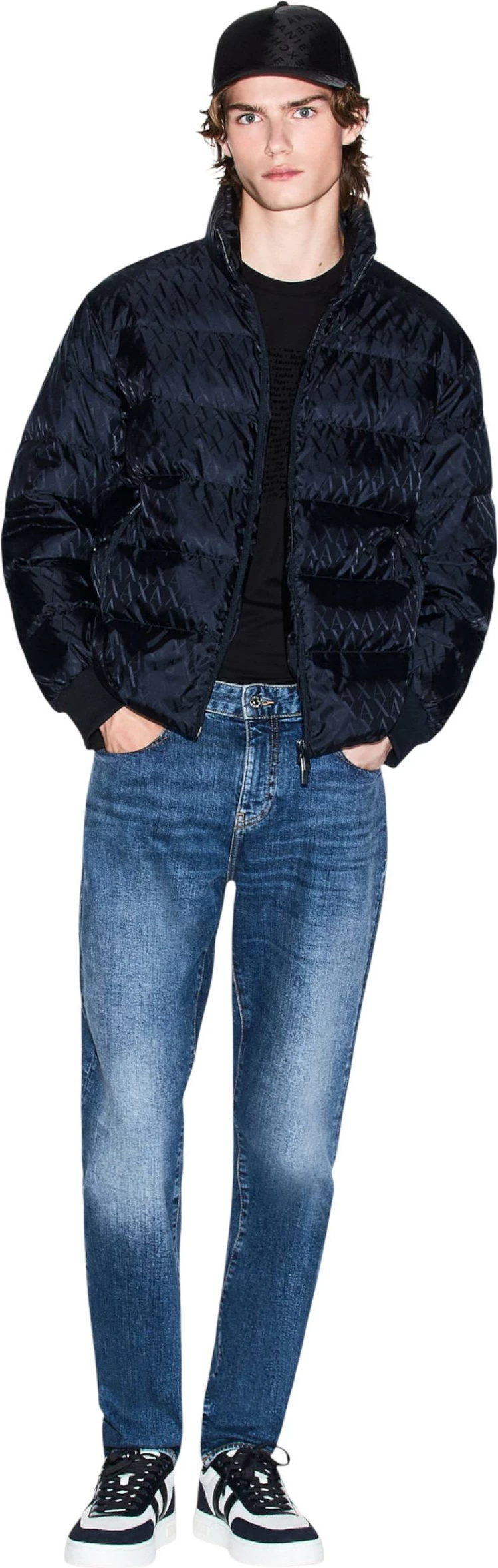 Jakne për meshkuj Armani Exchange XM001580 AF16628, e kaltër [Madhësia: XL]