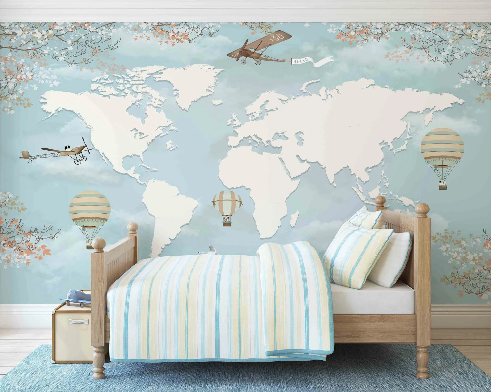 Sticker dekorativ për mur, Wallity, shumëngjyrësh, MDK-00159, 100x100 cm