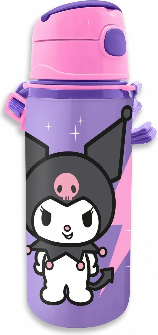 Shishe alumini, Kids Euroswan Hello Kitty Kuromi, KU00031/PK00033, 600 ml, multingjyrëshe