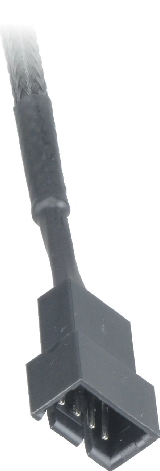 Kabllo zgjatës PWM Akasa, 30 cm, 4-pin, e veshur, e zezë