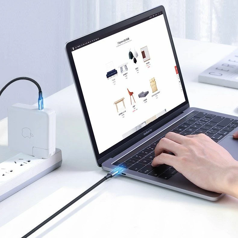 Kabllo USB-C në USB-C Ugreen 56613 2m 100W (5A) PD/QC3.0 Gri
