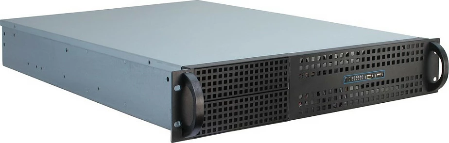 Kasë serveri Inter-Tech 2U-2129N, 2U Rack 19", 6x3.5", ATX/EATX, e zezë/argjendtë