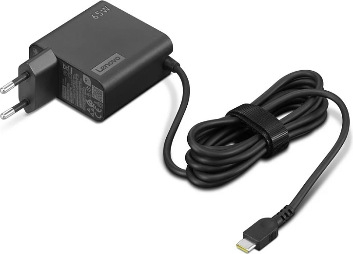 Karikues Lenovo 65W USB-C PD 3.0, adapter muri, i zi
