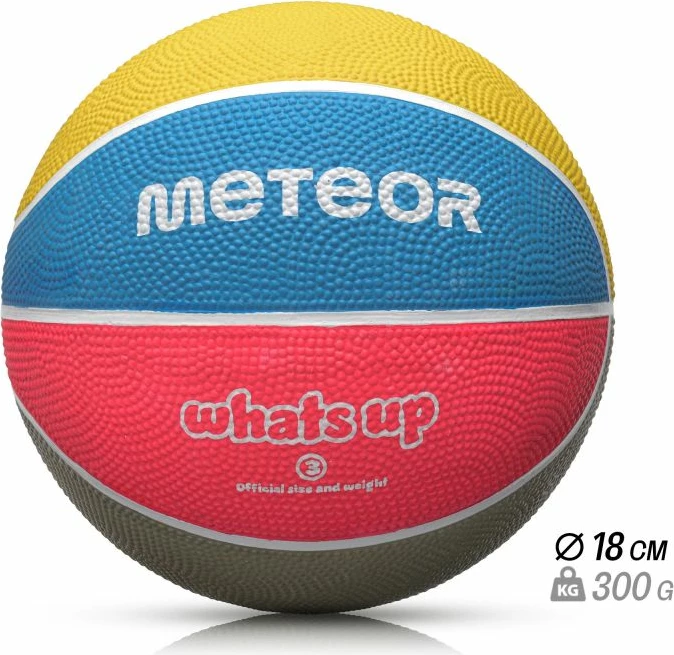 Top basketbolli Meteor, shumëngjyrësh [Madhësia: Standarde]