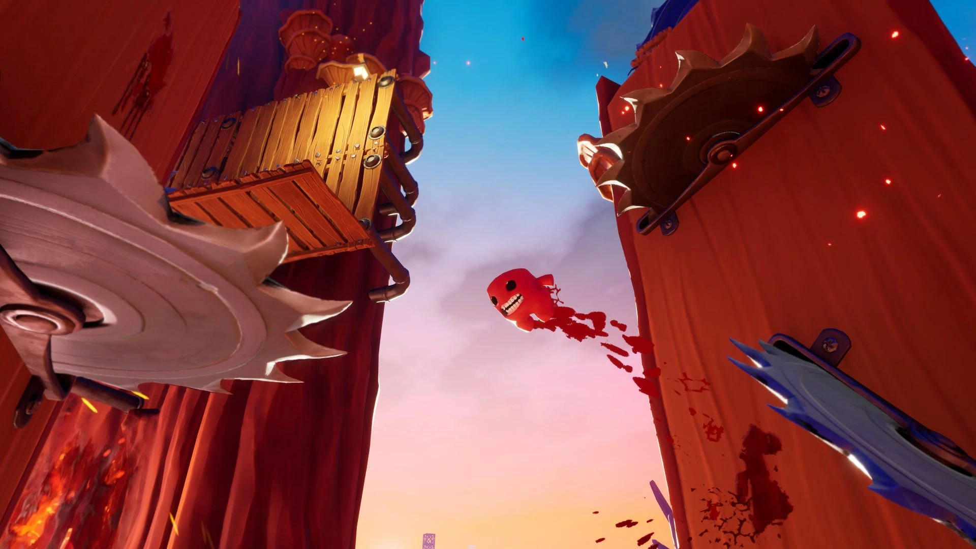 Lojë për PlayStation 5 Meridiem Publishing Super Meat Boy 3D, Special Edition, paketë me slipcase + art book + sticker set + patch + kartolinë lentikulare