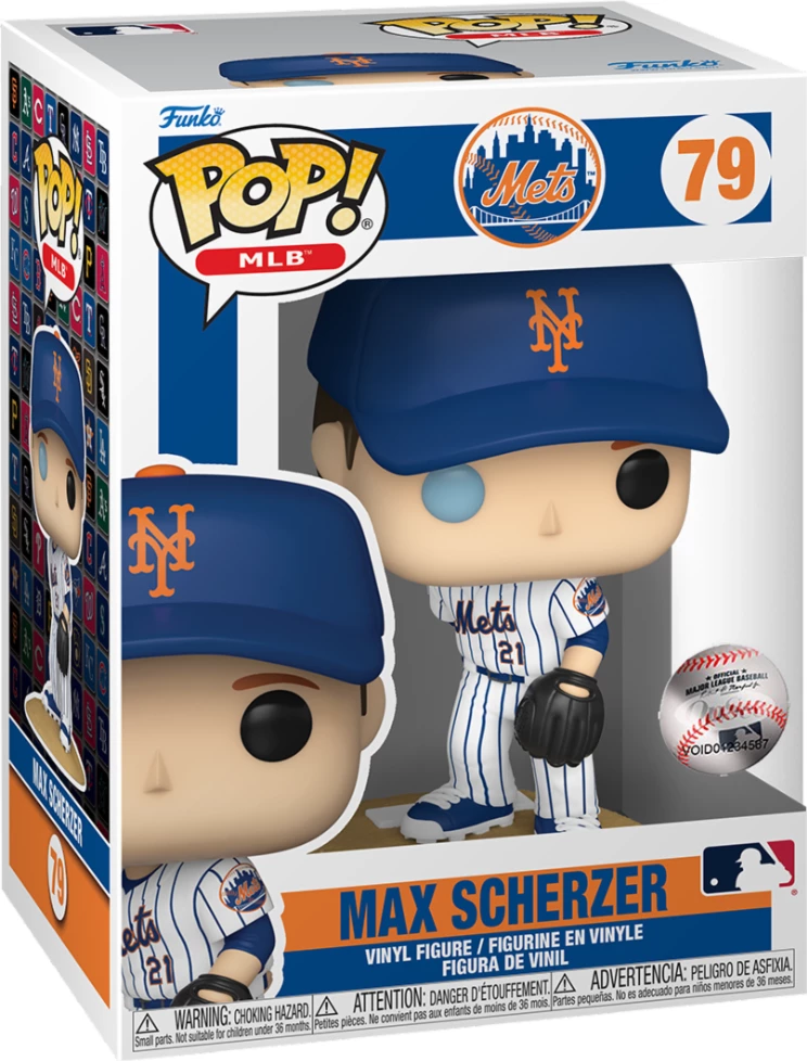 Figurinë vinili Funko POP! MLB Max Scherzer (Mets) #79, Home Jersey