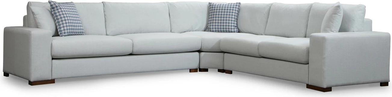 Këndare Atelier del Sofa, Loop 22, ngjyrë bezhë, këmbë druri arre, 282x322cm