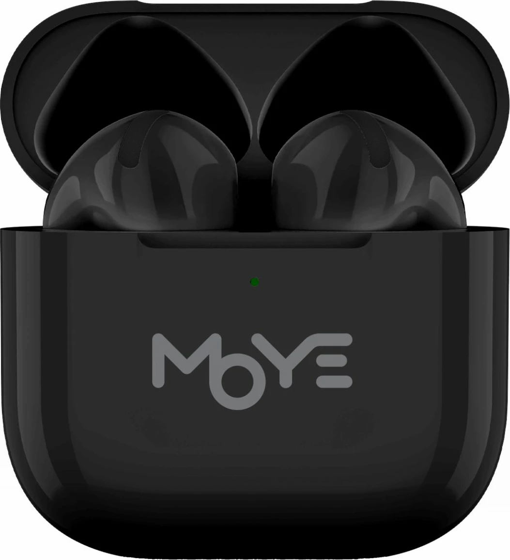Kufje wireless MOYE Aurras 3 Lite, Bluetooth 5.4, me kasë karikimi, USB-C, zezë