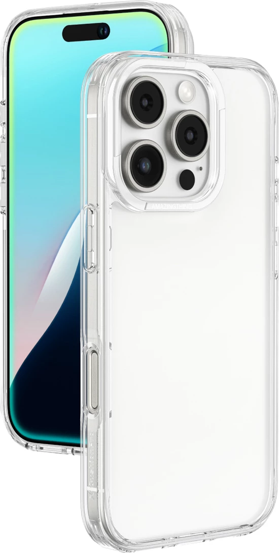 Mbështjellës AmazingThing Minimal për iPhone 16 Pro Max, silikon, transparent