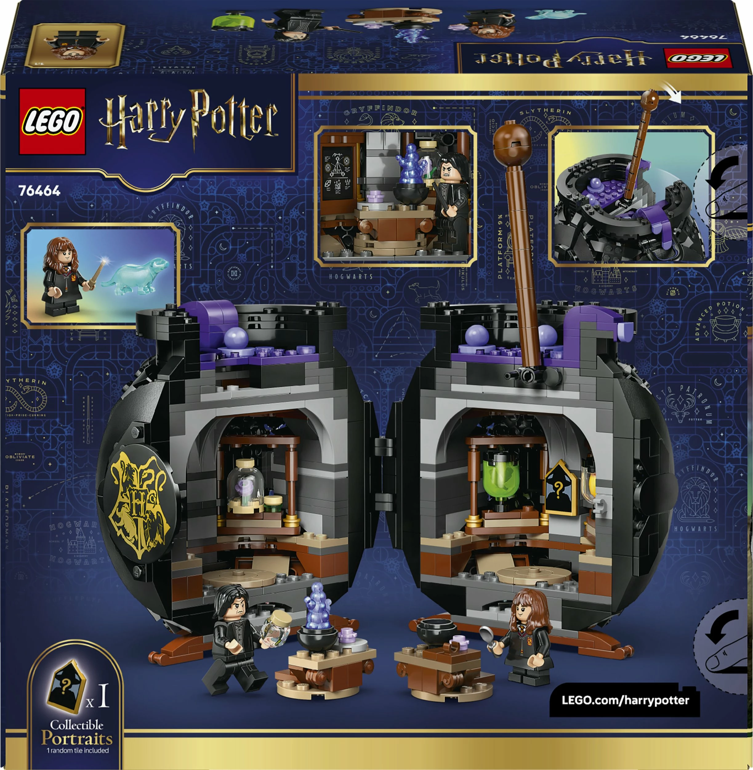 Set LEGO Harry Potter Cauldron: Potions Classroom 76464, 652 copë, 10+