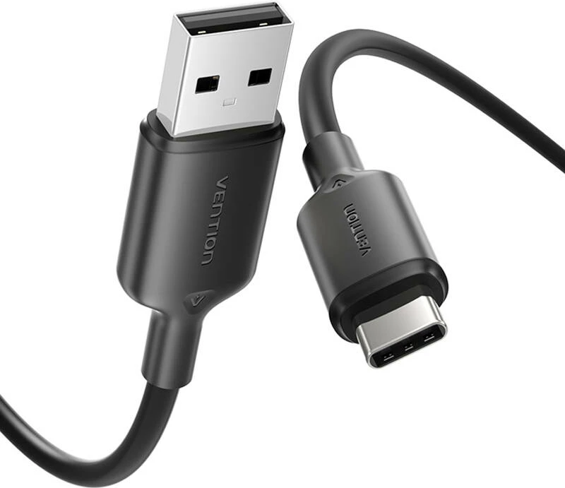 Kabllo USB 2.0 A në USB-C Vention CTQBH, 2m, e zezë