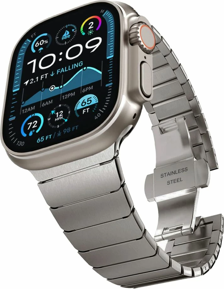 Byzylyk çeliku për Apple Watch Tech-Protect LinkBand, 44/45/46/49 mm, Titanic