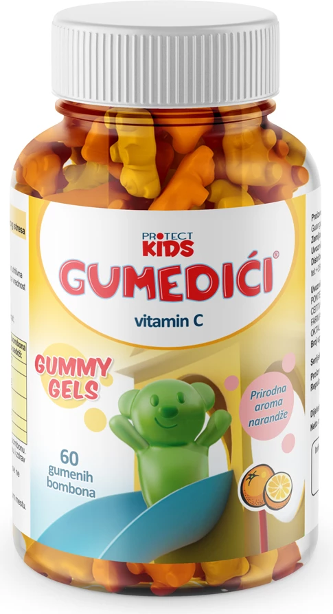 Gumeditë me Vitaminë C për imunitet të fortë Protect Kids, 60 copë