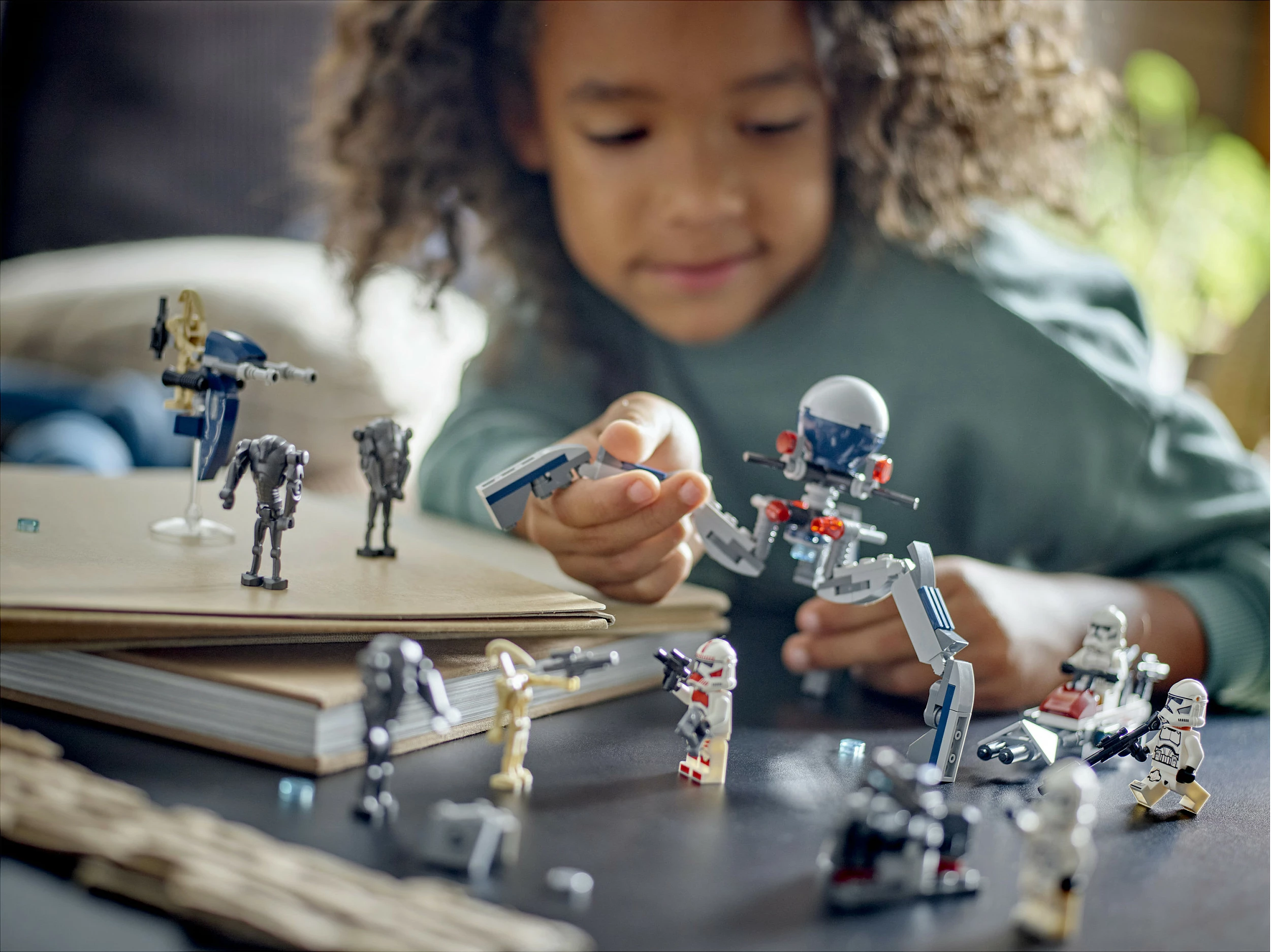Set ndërtimi LEGO Clone Trooper & Battle Droid, 215 pjesë, plastikë, shumëngjyrësh