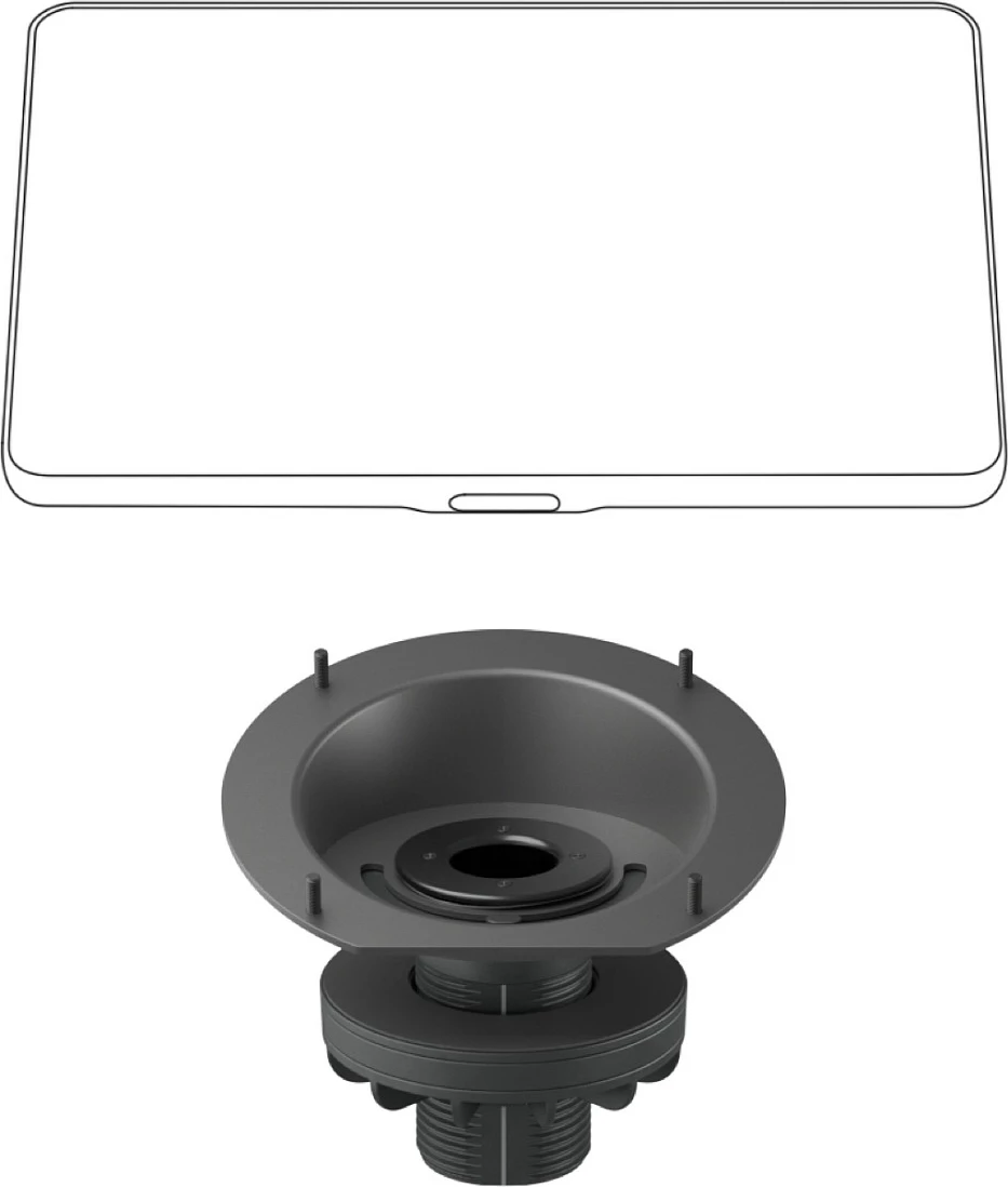 Mbajtëse e ngritur Logitech për Tap, riser mount, grafit