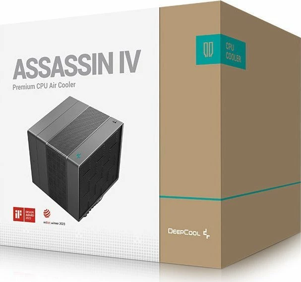 Ftohës CPU Deepcool Assassin IV R-ASN4-BKNNMT-G, 2x tifoz 120/140mm, TDP 280W, i zi