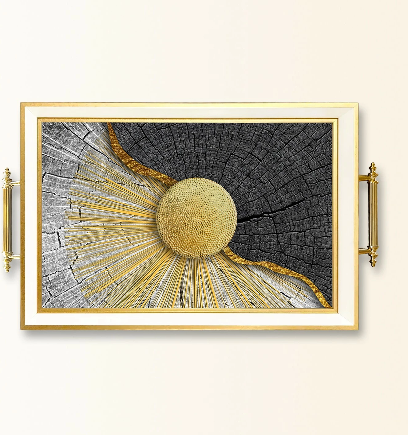 Tabaka qelqi Aberto Design, shumëngjyrëshe, TPB9833, 50x29x3.5 cm
