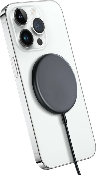 Karikues wireless CRONG MagSpot, 15W, MagSafe, USB-C, Graphite