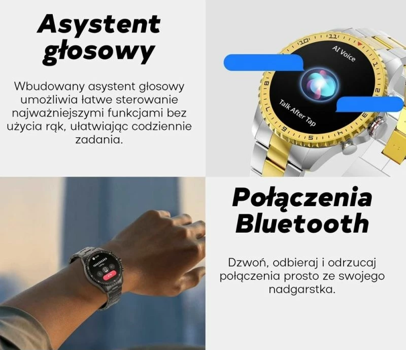 Smartwatch për meshkuj Gravity, e zezë