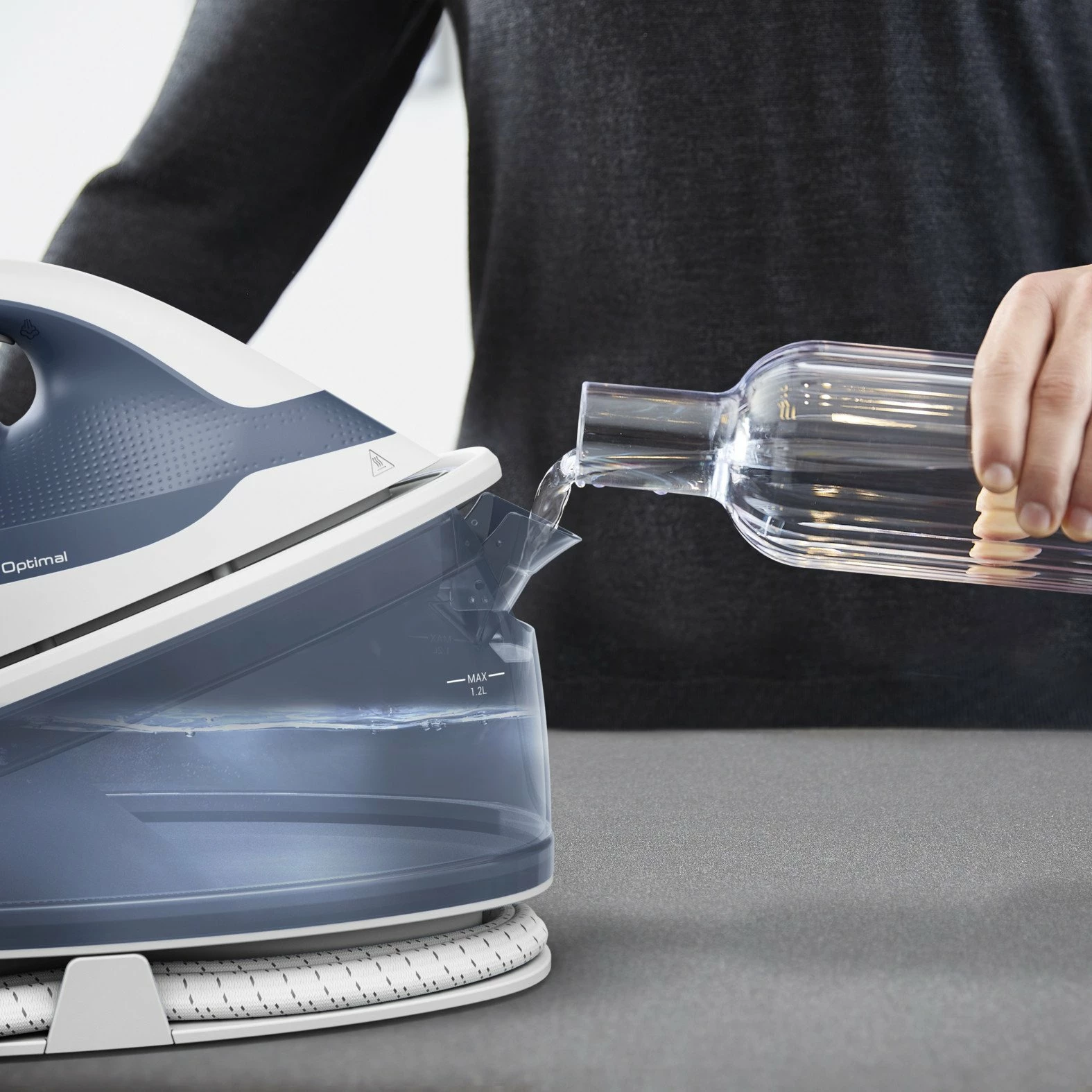 Gjenerator avulli Tefal Express Optimal SV4110E0 2200W 190 g/min, bardhë/blu