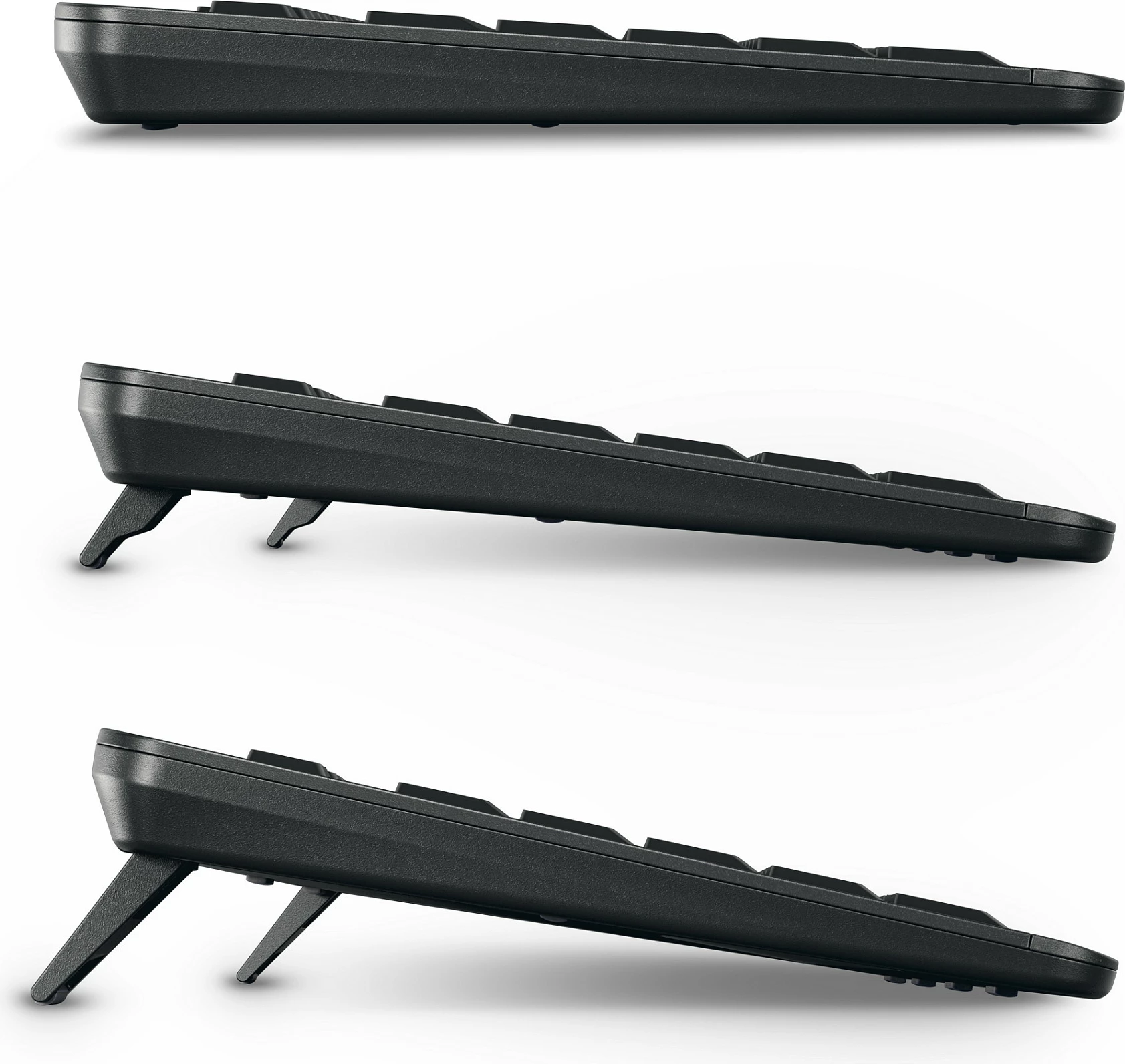 Set tastierë + Maus Cherry Stream Desktop ULTIMATE, Wired & Wireless, USB/RF/Bluetooth, QWERTZ, LED, e zezë
