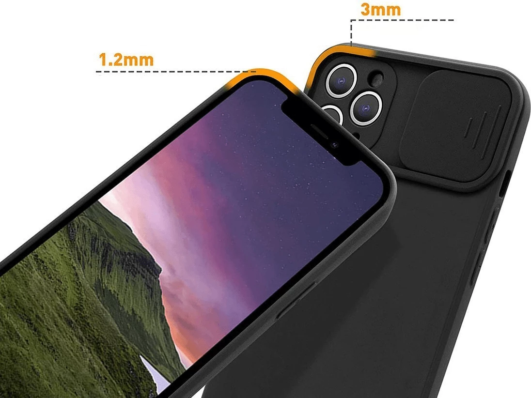 Mbështjellës silikoni ONASI për Samsung Galaxy S23 Plus 5G, me mbrojtëse lente kamere, i zi