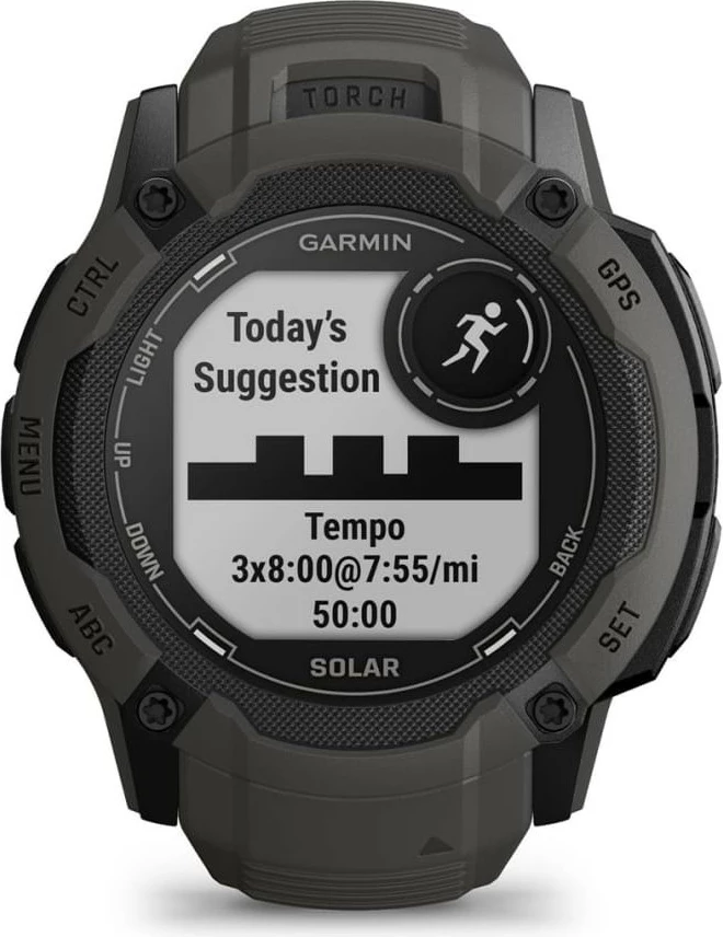 Smartwatch Garmin Instinct 2X Solar, GPS, 150 orë bateri, grafit