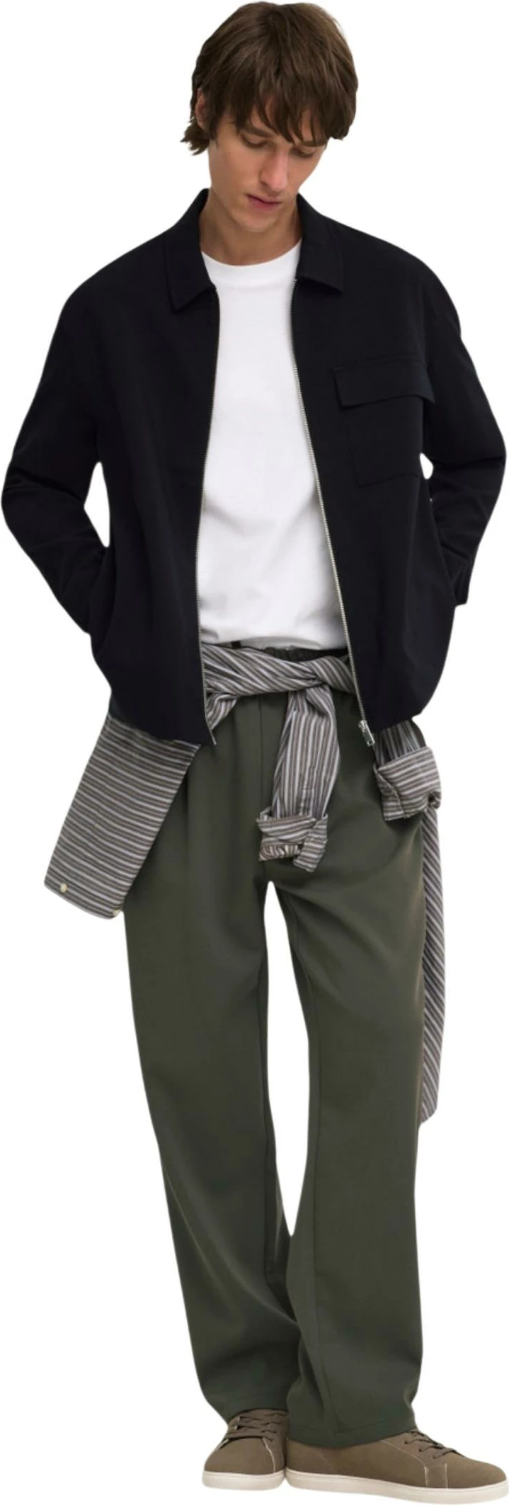 Jakne overshirt për meshkuj Only & Sons Onswill Reg 0292 Zip 22038673, e zezë [Madhësia: M]