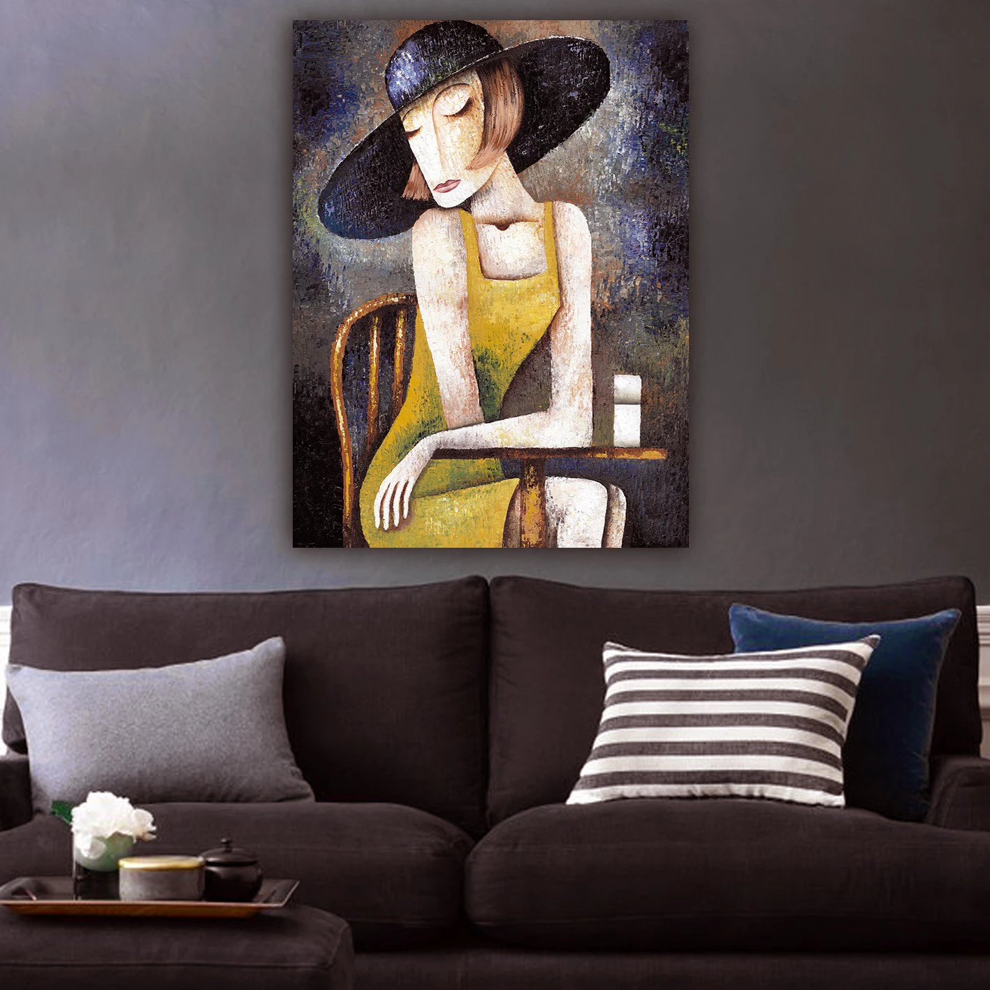 Pikturë muri GOBI, kanavacë e printuar, 68x2.5x98cm